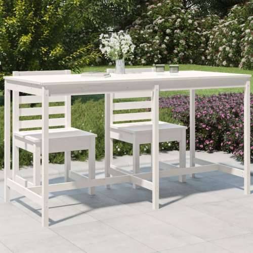 Vrtni stol bijeli 203,5 x 90 x 110 cm od masivne borovine - Bijela boja bora 203.5 x 90 x 110 cm 1 Cijena