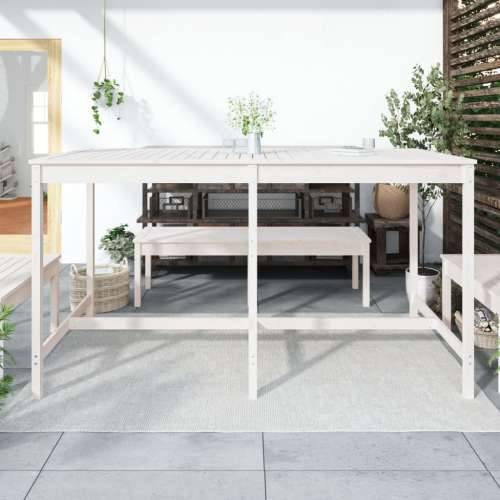 Vrtni stol bijeli 203,5 x 90 x 110 cm od masivne borovine - Bijela boja bora 203.5 x 90 x 110 cm 1 Cijena