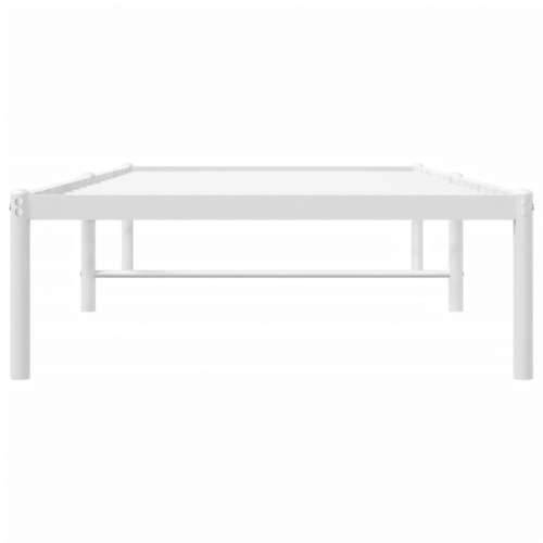 Metalni okvir za krevet bijeli 80x200 cm Cijena