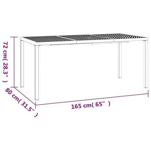 Vrtni stol antracit 165x80x72 cm čelični - 165 x 80 x 72 cm 1 Cijena