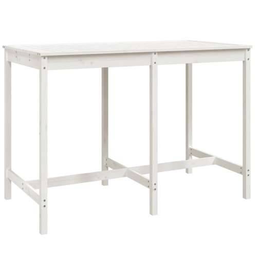Vrtni stol bijeli 159,5 x 82,5 x 110 cm od masivne borovine - Bijela boja bora 159.5 x 82.5 x 110 cm 1 Cijena
