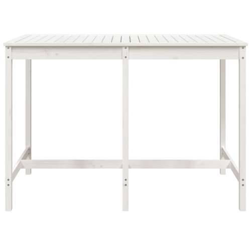 Vrtni stol bijeli 159,5 x 82,5 x 110 cm od masivne borovine - Bijela boja bora 159.5 x 82.5 x 110 cm 1 Cijena