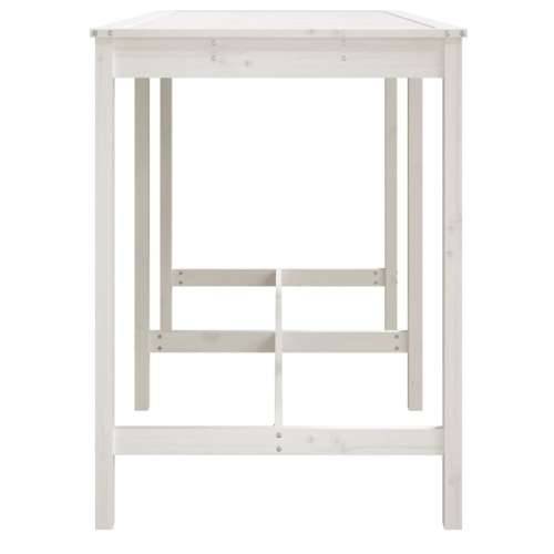 Vrtni stol bijeli 159,5 x 82,5 x 110 cm od masivne borovine - Bijela boja bora 159.5 x 82.5 x 110 cm 1 Cijena