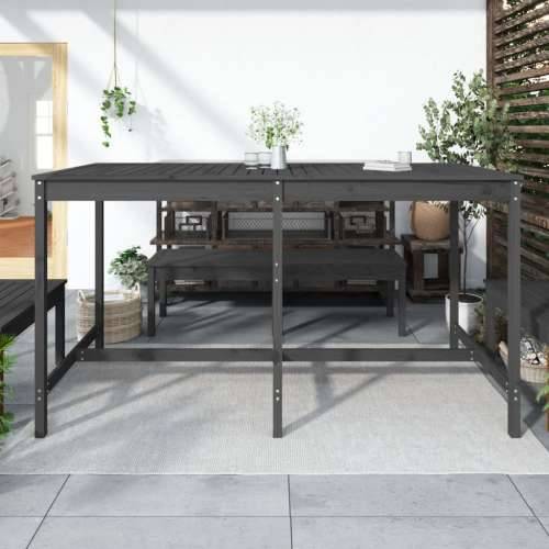 Vrtni stol sivi 203,5x90x110 cm od masivne borovine - Siva boja bora 203.5 x 90 x 110 cm 1 Cijena