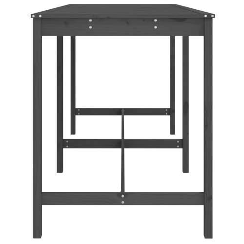 Vrtni stol sivi 203,5x90x110 cm od masivne borovine - Siva boja bora 203.5 x 90 x 110 cm 1 Cijena
