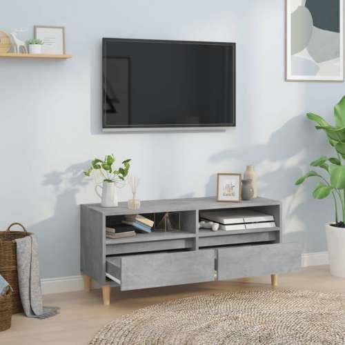 TV ormarić boja betona 100x34,5x44,5 cm od konstruiranog drva - Beton siva 1 100 cm 34.5 cm Cijena