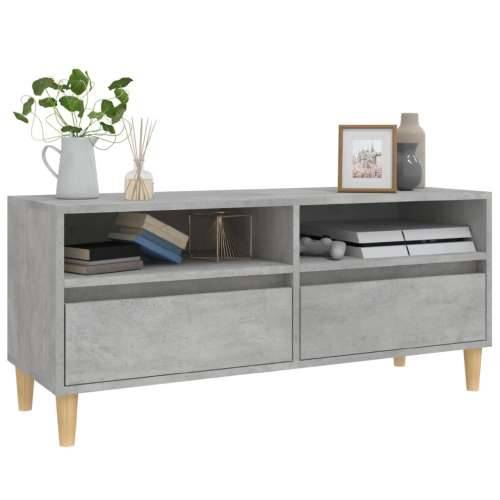 TV ormarić boja betona 100x34,5x44,5 cm od konstruiranog drva - Beton siva 1 100 cm 34.5 cm Cijena