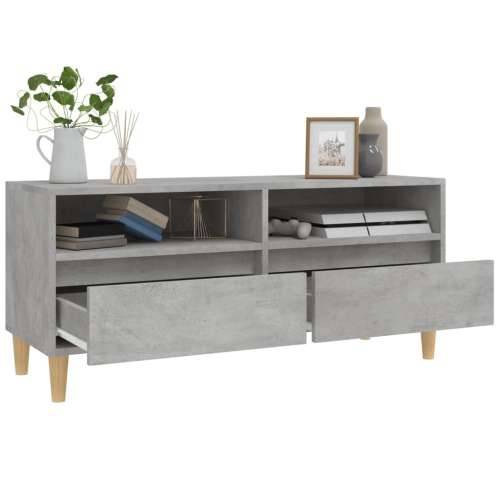 TV ormarić boja betona 100x34,5x44,5 cm od konstruiranog drva - Beton siva 1 100 cm 34.5 cm Cijena