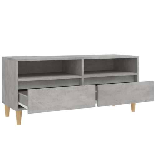 TV ormarić boja betona 100x34,5x44,5 cm od konstruiranog drva - Beton siva 1 100 cm 34.5 cm Cijena