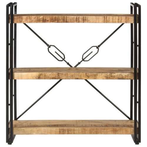 Regal za knjige s 3 razine 77x30x80 cm od drva manga i željeza - Smeđa 1 80 cm 77 cm Cijena