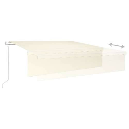Automatska tenda s roletom i senzorom LED 6 x 3 m krem  - Krema 6 x 3 m 1 Cijena