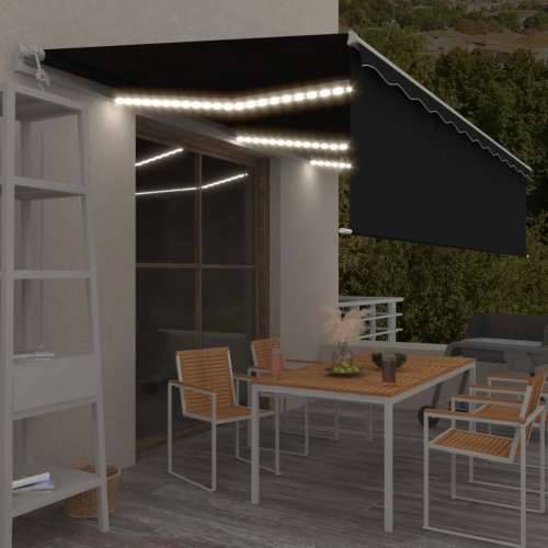 Automatska tenda s roletom i senzorom LED 6 x 3 m antracit  - Antracit 6 x 3 m 1 Cijena
