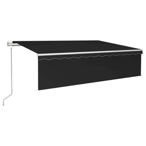 Automatska tenda s roletom i senzorom LED 6 x 3 m antracit  - Antracit 6 x 3 m 1 Cijena