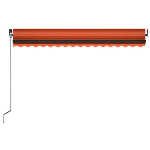 Tenda na ručno uvlačenje LED 400 x 350 cm narančasto-smeđa - Šareni 400 x 350 cm 1 Cijena