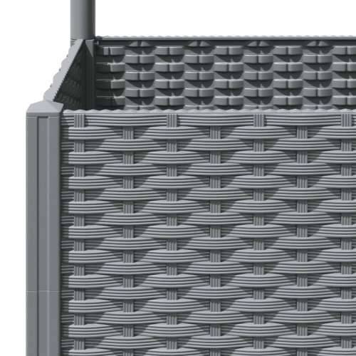 Vrtna sadilica s rešetkom svjetlosiva 80x80x136 cm PP - Svjetlosiva 80 x 80 x 136 cm 1 Cijena