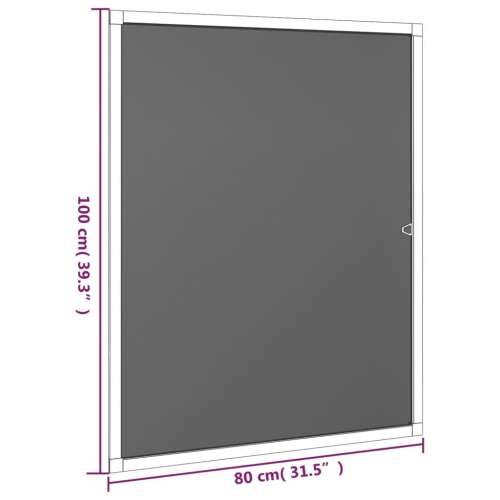 Prozorski zaslon protiv insekata antracit 80 x 100 cm - Antracit 80 x 100 cm Cijena