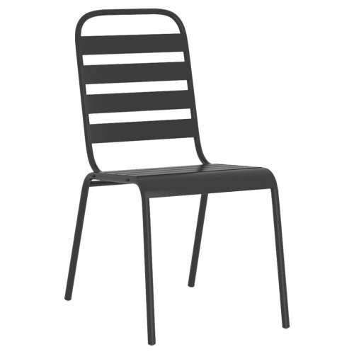Vrtna garnitura - 5-dijelni vrtni blagovaonski set antracit čelični - Dužina stola 80 cm 4 Cijena