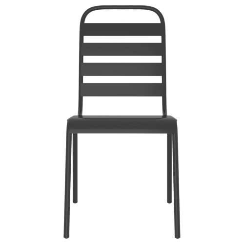 Vrtna garnitura - 5-dijelni vrtni blagovaonski set antracit čelični - Dužina stola 80 cm 4 Cijena