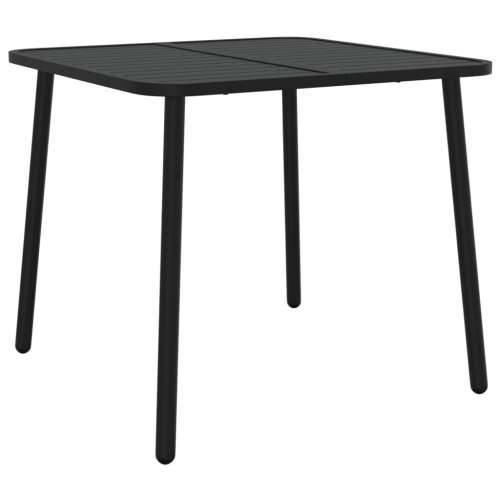 Vrtna garnitura - 5-dijelni vrtni blagovaonski set antracit čelični - Dužina stola 80 cm 4 Cijena