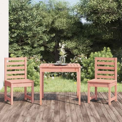 3-dijelni vrtni bistro set od masivnog drva duglazije - Prirodni douglas 3 Cijena