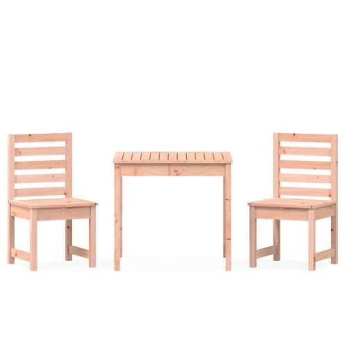 3-dijelni vrtni bistro set od masivnog drva duglazije - Prirodni douglas 3 Cijena