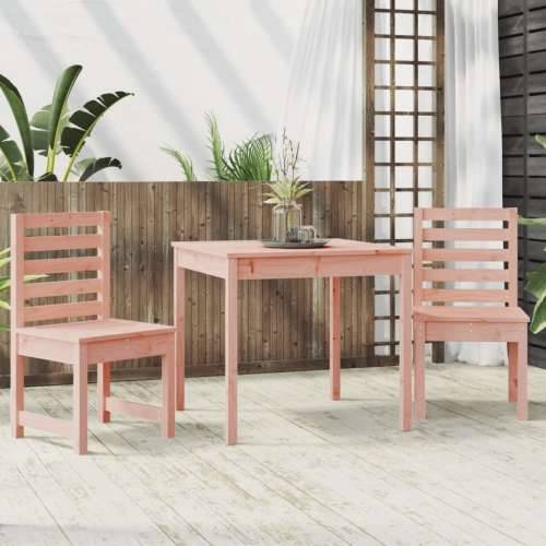 3-dijelni vrtni bistro set od masivnog drva duglazije - Prirodni douglas 3 Cijena