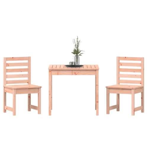 3-dijelni vrtni bistro set od masivnog drva duglazije - Prirodni douglas 3 Cijena