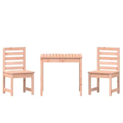 3-dijelni vrtni bistro set od masivnog drva duglazije - Prirodni douglas 3 Cijena