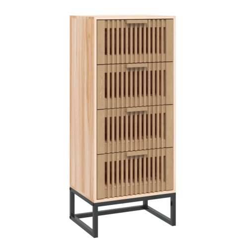 Visoka komoda 40 x 30 x 95 cm od konstruiranog drva - Smeđa 1 Cijena