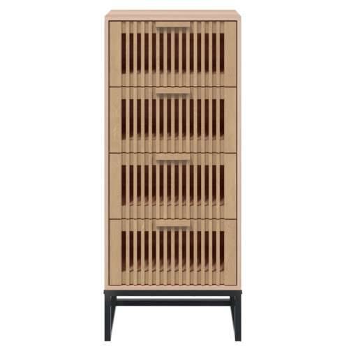 Visoka komoda 40 x 30 x 95 cm od konstruiranog drva - Smeđa 1 Cijena