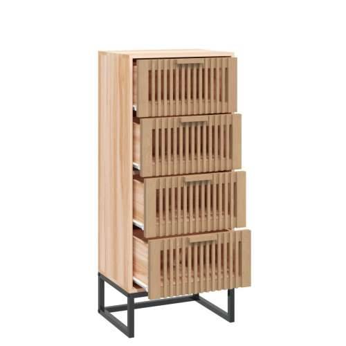 Visoka komoda 40 x 30 x 95 cm od konstruiranog drva - Smeđa 1 Cijena