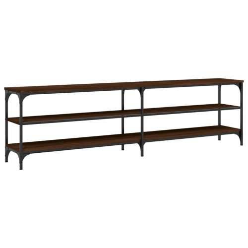 TV ormarić boja hrasta 180x30x50 cm konstruirano drvo i metal - Smeđi hrast 1 180 cm Cijena