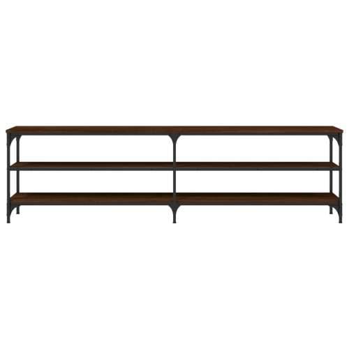 TV ormarić boja hrasta 180x30x50 cm konstruirano drvo i metal - Smeđi hrast 1 180 cm Cijena