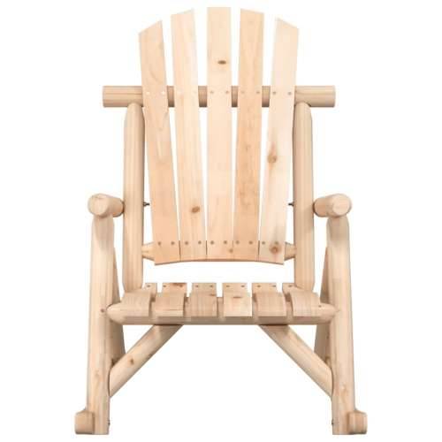 Vrtna stolica za ljuljanje 69x96x101 cm od masivnog drva smreke - Prirodna 1 fotelja Cijena