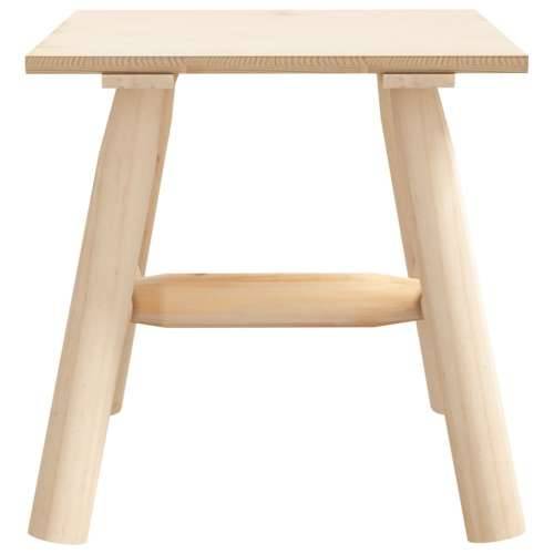 Bočni stolić 49 x 49 x 50 cm od masivnog drva smreke  - Prirodna 1 Četvrtasti stol Cijena