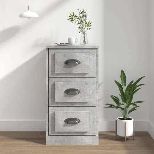 Komoda siva boja betona 36x35,5x67,5 cm od konstruiranog drva - Beton siva 1 Cijena