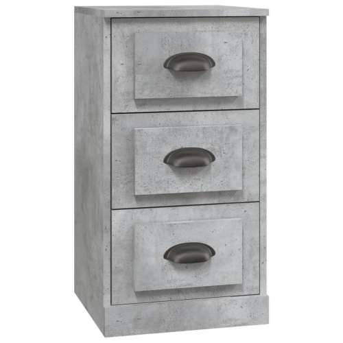 Komoda siva boja betona 36x35,5x67,5 cm od konstruiranog drva - Beton siva 1 Cijena