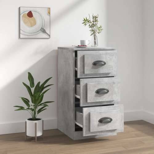 Komoda siva boja betona 36x35,5x67,5 cm od konstruiranog drva - Beton siva 1 Cijena