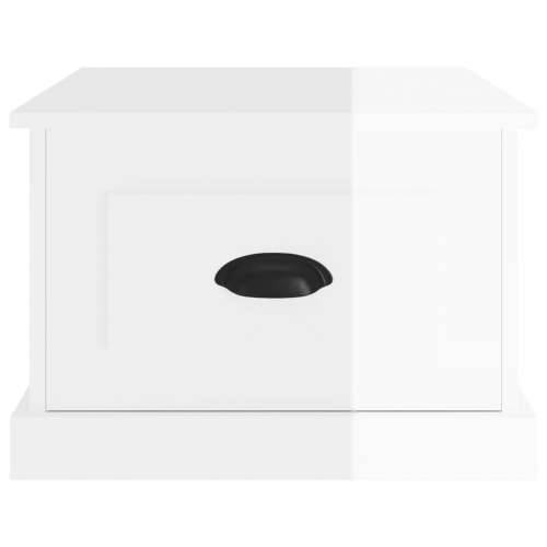 Stolić za kavu sjajni bijeli 50 x 50 x 35 cm konstruirano drvo - Visoko sjajno bijela 1 Cijena