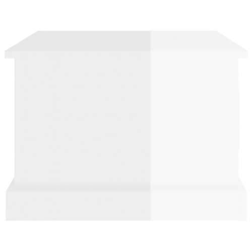 Stolić za kavu sjajni bijeli 50 x 50 x 35 cm konstruirano drvo - Visoko sjajno bijela 1 Cijena