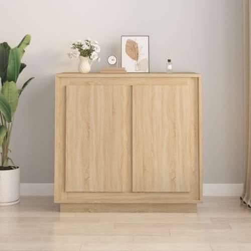 Komoda boja hrasta sonome 80 x 34 x 75 cm od konstruiranog drva - sonoma hrast 1 Cijena
