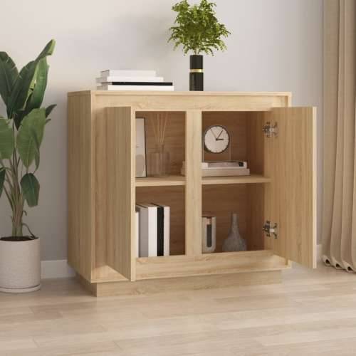 Komoda boja hrasta sonome 80 x 34 x 75 cm od konstruiranog drva - sonoma hrast 1 Cijena