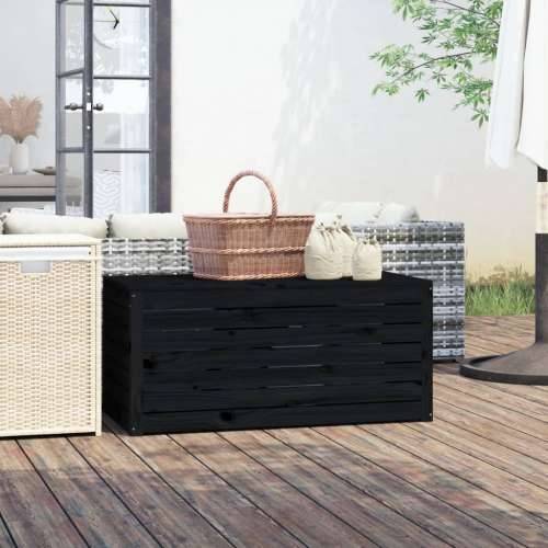 Vrtna kutija crna 101 x 50,5 x 46,5 cm od masivne borovine - Crna 101 x 50.5 x 46.5 cm Cijena