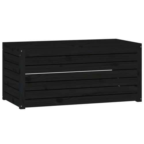 Vrtna kutija crna 101 x 50,5 x 46,5 cm od masivne borovine - Crna 101 x 50.5 x 46.5 cm Cijena