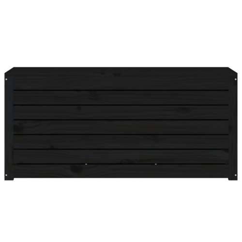 Vrtna kutija crna 101 x 50,5 x 46,5 cm od masivne borovine - Crna 101 x 50.5 x 46.5 cm Cijena