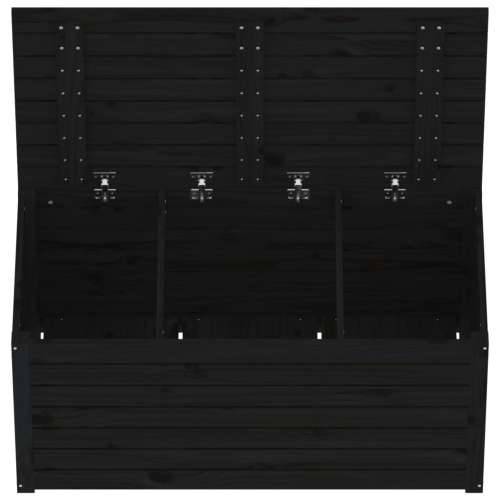 Vrtna kutija crna 101 x 50,5 x 46,5 cm od masivne borovine - Crna 101 x 50.5 x 46.5 cm Cijena