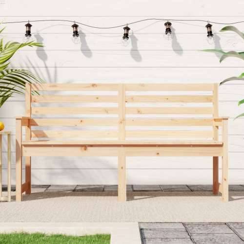 Vrtna klupa 159,5 x 48 x 91,5 cm od masivne borovine - Prirodna boja bora 159.5 x 48 x 91.5 cm 1 2 Cijena