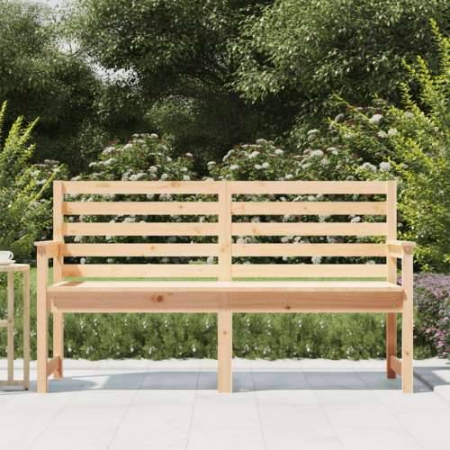 Vrtna klupa 159,5 x 48 x 91,5 cm od masivne borovine - Prirodna boja bora 159.5 x 48 x 91.5 cm 1 2 Cijena