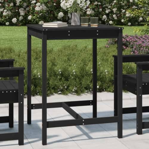 Vrtni stol crni 82,5x82,5x110 cm od masivne borovine - Crna boja bora 82.5 x 82.5 x 110 cm 1 Cijena