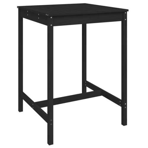 Vrtni stol crni 82,5x82,5x110 cm od masivne borovine - Crna boja bora 82.5 x 82.5 x 110 cm 1 Cijena
